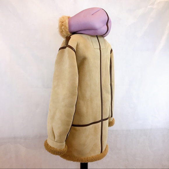 ACNE STUDIOS Lorin Hooded Leather Shearling Coat - Picture 6 of 16